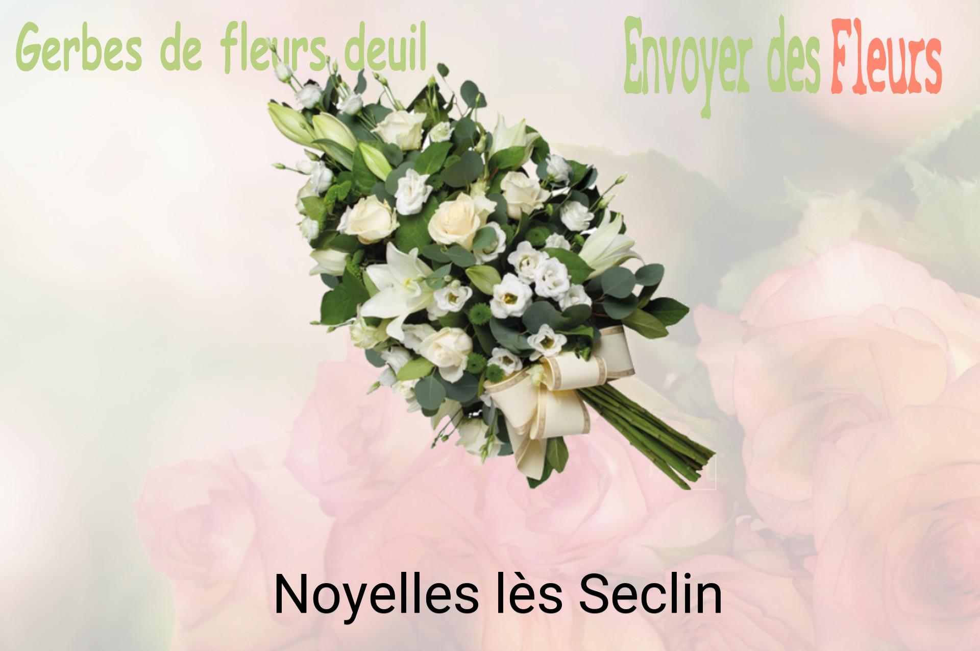 Gerbe de fleurs de deuil livrée à Noyelles-lès-Seclin